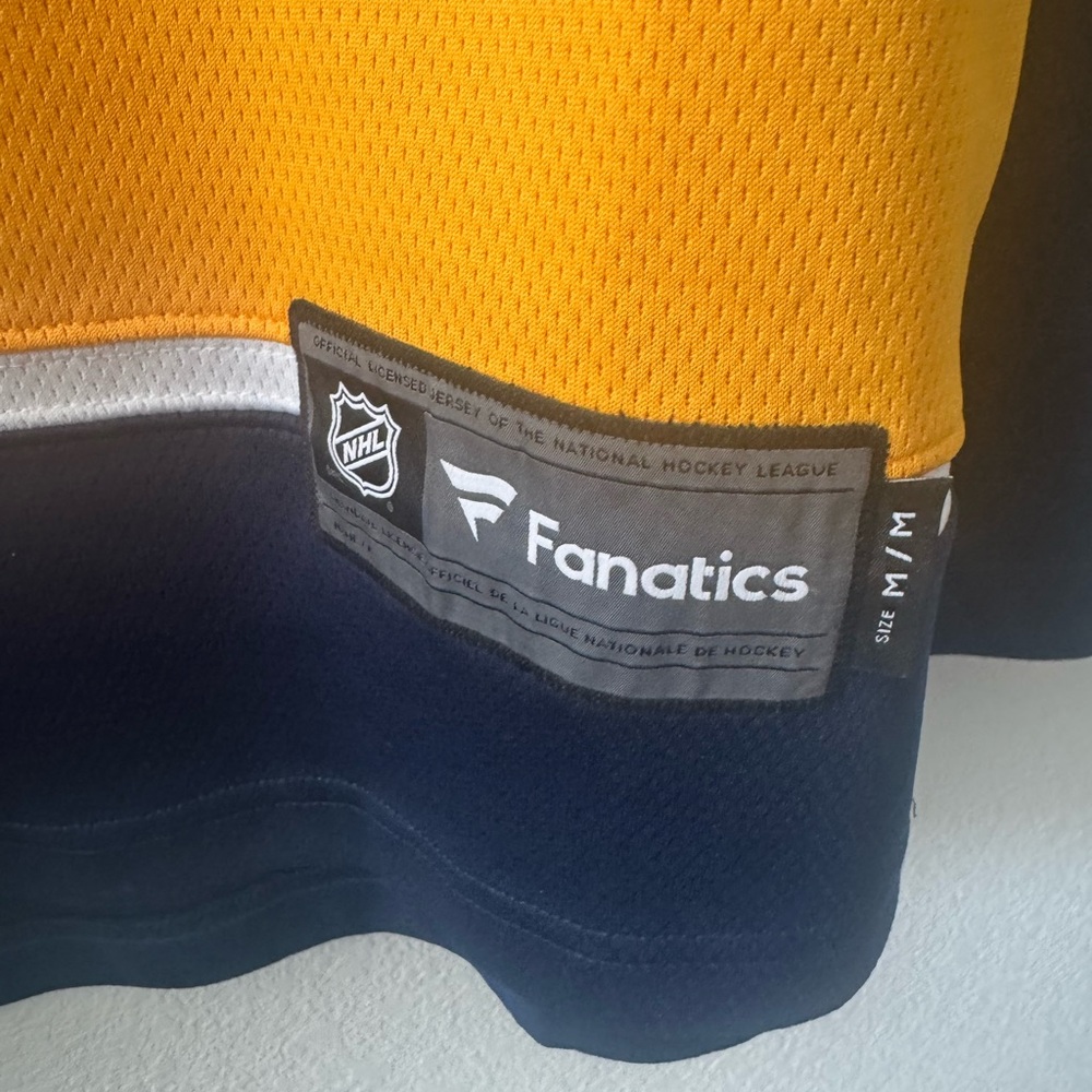 Fanatics Predators Gold and Navy Jersey - Picture 3 of 3